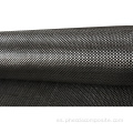 Rollo de tela de fibra de carbono tejida de 12k 400 g